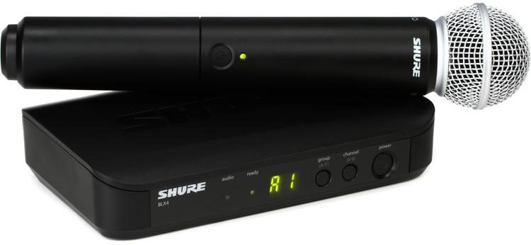 Shure BLX24/SM58 Wireless Handheld Microphone System – H10 Band